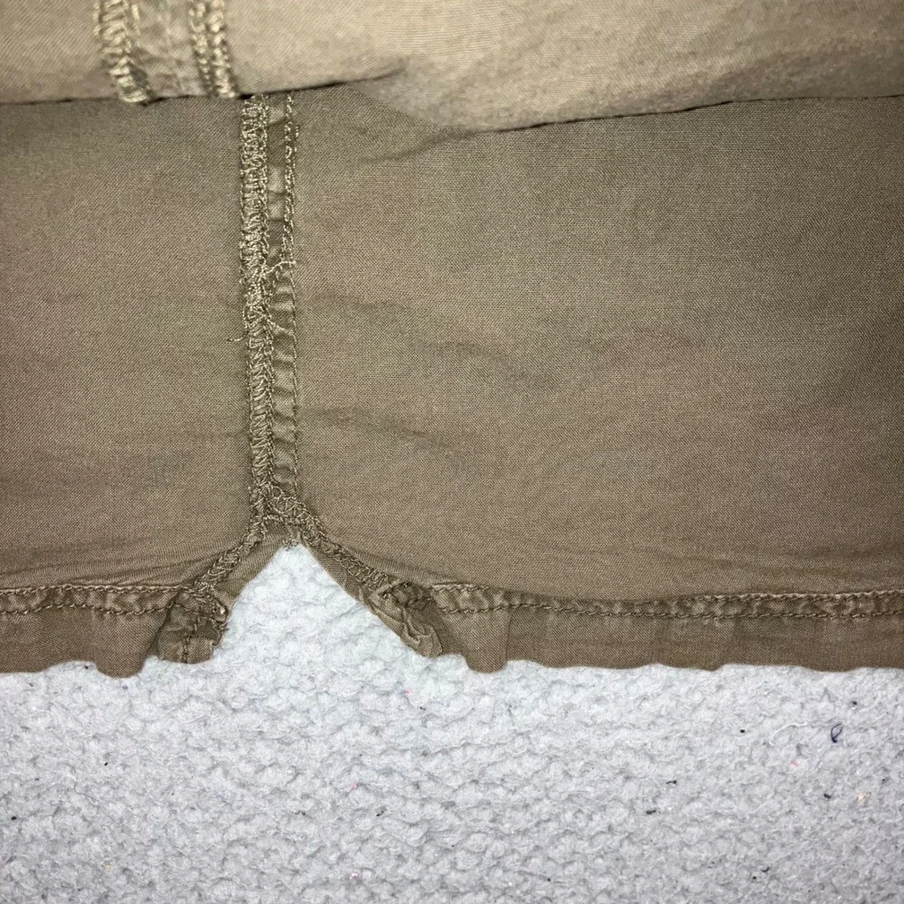 Utility Mini Skirt Women 5XL‎ Olive Drab Drawstring Casual Retro Outdoor y2k